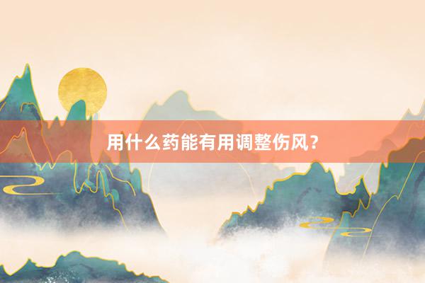 用什么药能有用调整伤风？